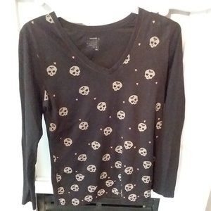 Long-Sleeve Skull Shirt